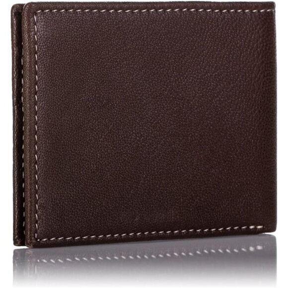 Blix Slimfold Leather Wallet, Brown - Picture 2 of 7